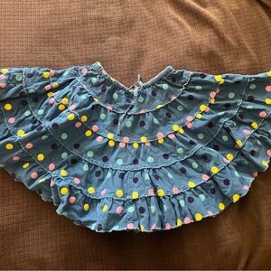 Mini Boden Blue Ruffled Twirl Skirt